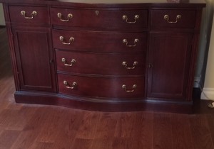 This is the piece of furniture that I moved from the dining room 