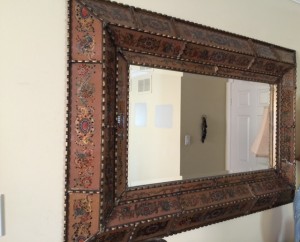 This is the mirror on top of the dresser we brought this from Peru